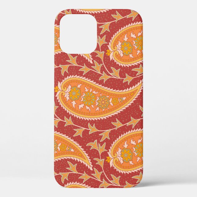 Maroon Paisley: Türkischer Cucumber-Ornament. Case-Mate iPhone Hülle (Rückseite)