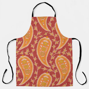 Maroon Paisley: Türkisches Gurken-Ornament. Schürze