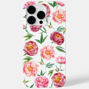 Maroon Peonies Case-Mate iPhone 14 Pro Max Hülle