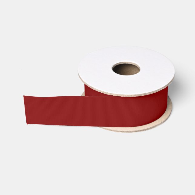 Maroon Red Grosgrain Ribbon Ripsband (Spule)