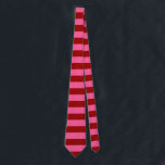 Maroon Red Pink Stripes Design Krawatte<br><div class="desc">Maroon dunkelrote und rosa Streifen dekorative horizontale nahtlose Wiederholmuster Design</div>