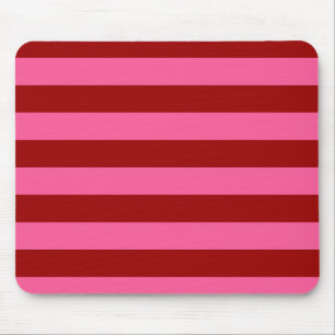 Maroon Red Pink Stripes Design Mousepad