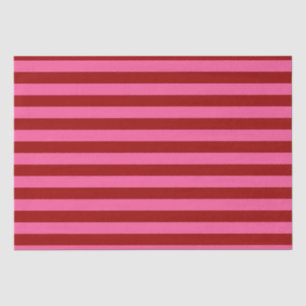 Maroon Red Pink Stripes Design Seidenpapier