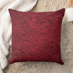 Maroon Red Wool Design modern Kissen