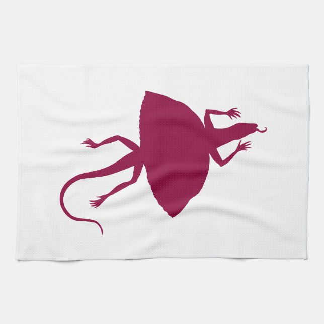 Maroon Reptil Geschirrtuch (Horizontal)