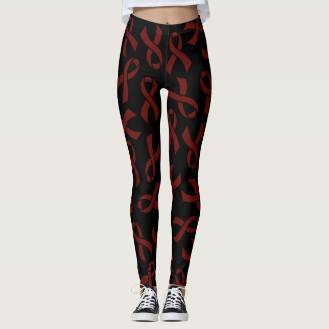 Maroon Ribbons...APS Leggings (Vorderseite)