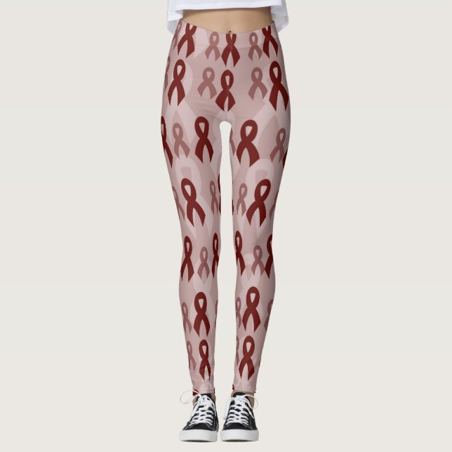 Maroon Ribbons...APS Leggings (Vorderseite)