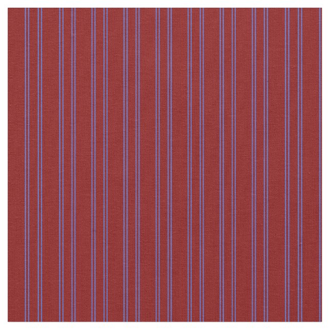 Maroon & Royal Blue Lines Pattern Stoff (Nahaufnahme)