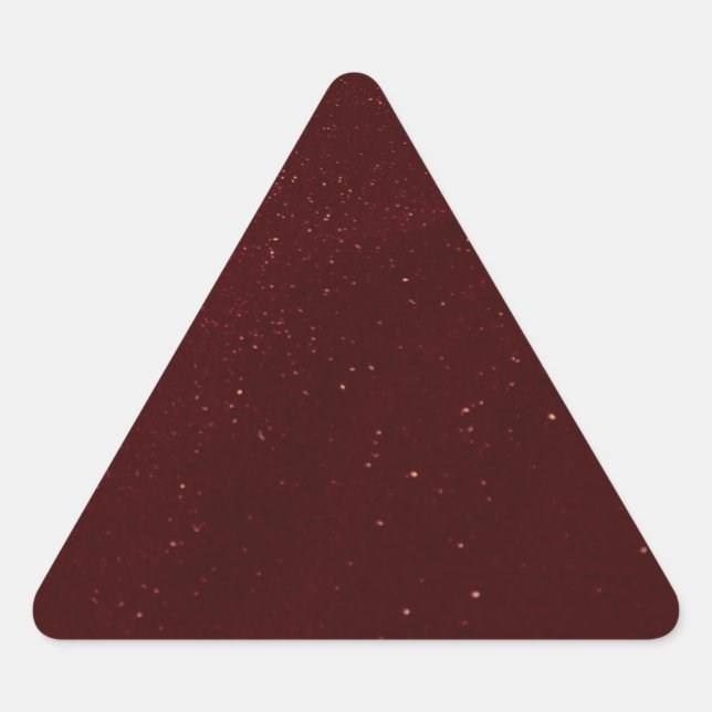 Maroon Sand Dreieckiger Aufkleber (Vorderseite)