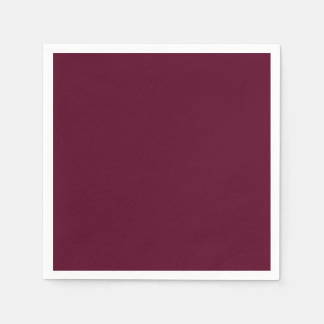 Maroon schlicht minimalistisch serviette (Vorderseite)