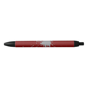 Maroon Silber Klassiker Schwarzer Tintenstift Kugelschreiber