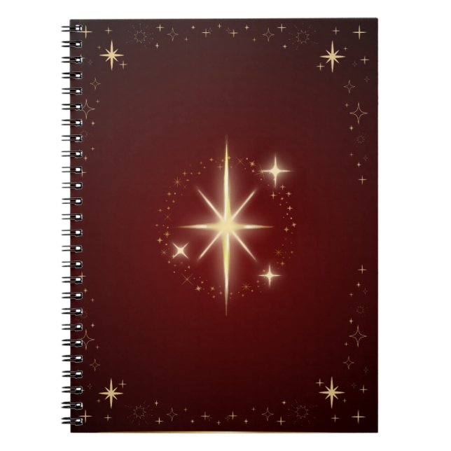 Maroon Star Notizblock (Vorderseite)