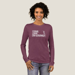 Maroon Tri-Blend Long Sleeve | Sarcastic Introvert Tri-Blend Shirt