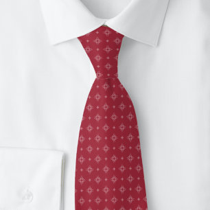 Maroon Tribal-Motiv Krawatte