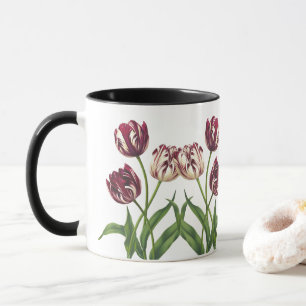 Maroon Tulips Tasse
