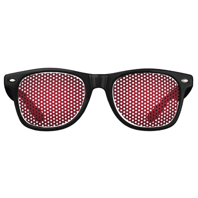 Maroon und Black Party Sonnenbrille (Vorderseite)