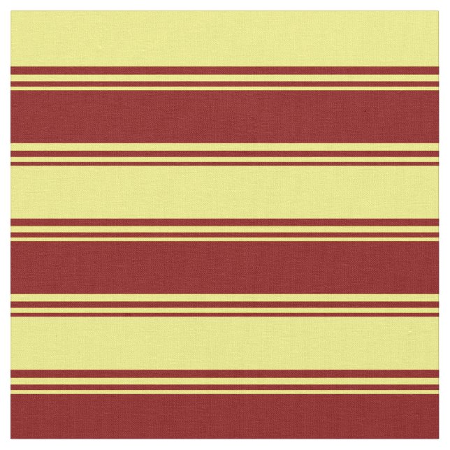 Maroon und gelbe farbige Linien Stoff (Nahaufnahme)
