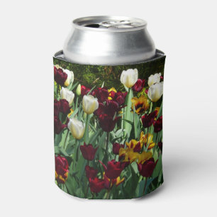 Maroon und Gelbe Tulips farbenfrohe Blumen Dosenkühler