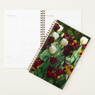 Maroon und Gelbe Tulips farbenfrohe Blumen Planer