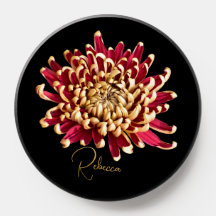 Maroon und Gold Mum Phone Grips & PopSockets