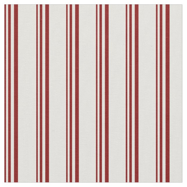 Maroon und hellgelbes Streifen-/Blattmuster Stoff (Nahaufnahme)