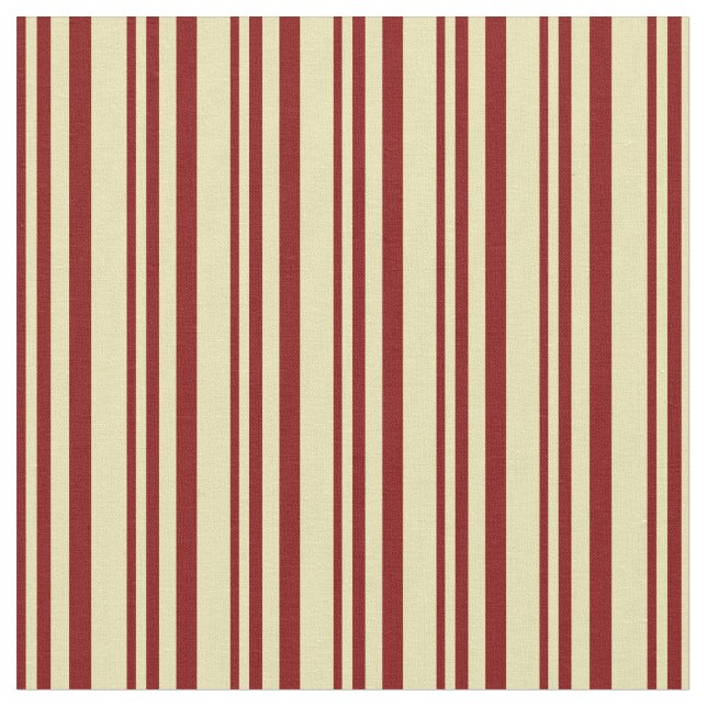 Maroon und Tan Lines Pattern Stoff (Nahaufnahme)