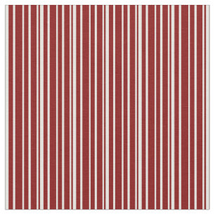Maroon und Weiß, Streifen/Linse Stoff
