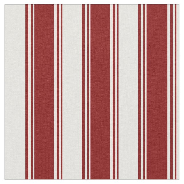 Maroon und weiße Streifen Stoff (Nahaufnahme)