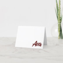 MAROON-Uni-Station, TX Personalisierte Note Card