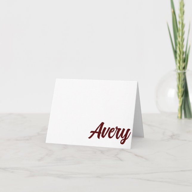 MAROON-Uni-Station, TX Personalisierte Note Card Dankeskarte (Vorderseite)