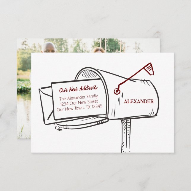 Maroon unsere neue E-Mail-Adresse bewegen (Vorne/Hinten)