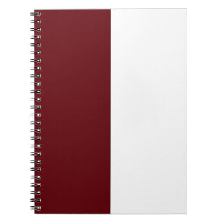Maroon & White CUSTOM Notizblock