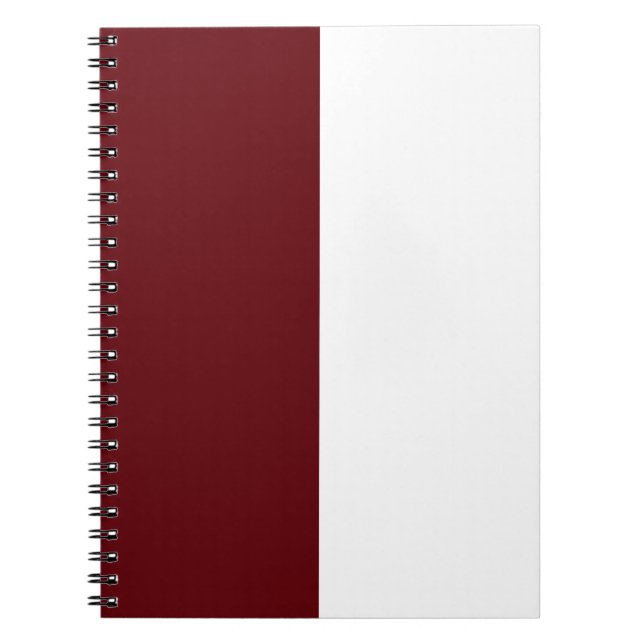 Maroon & White CUSTOM Notizblock (Vorderseite)