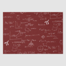 Maroon White Mathematic Formulas Graphics