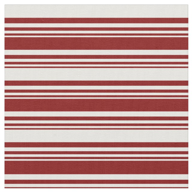 Maroon & White Muster Stoff (Nahaufnahme)