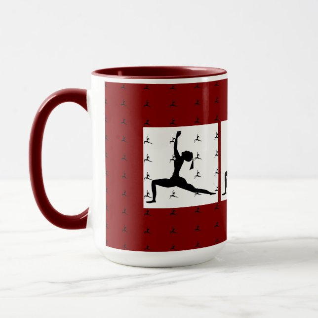 Maroon Yoga Tasse (Links)