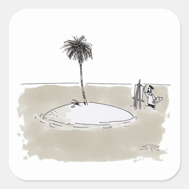 Marooned Painter Aufkleber (Vorderseite)