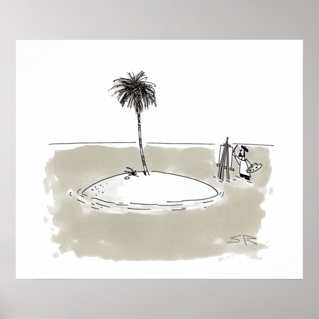 Marooned Painter Gloss Poster (Vorne)