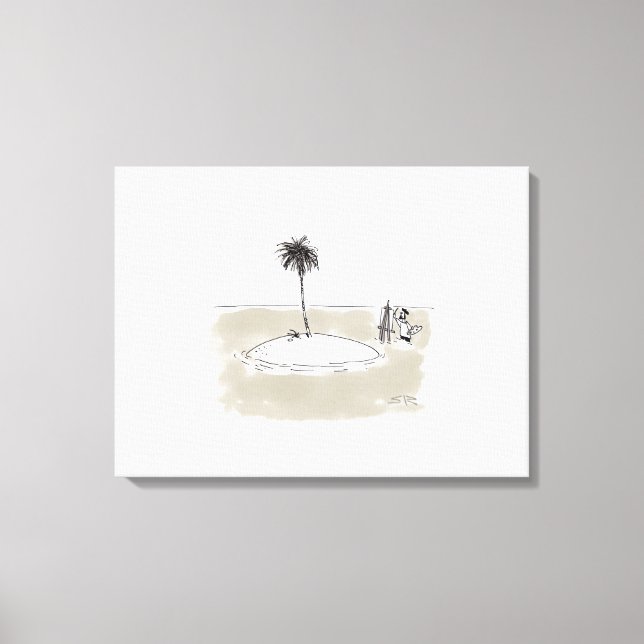 Marooned Painter Leinwanddruck (Vorderseite)