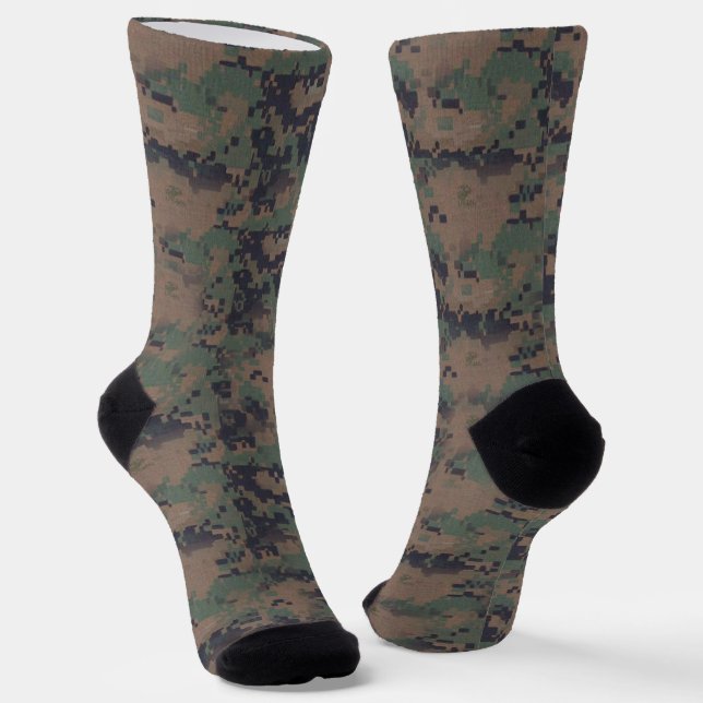 MarPat Camouflage Militärisches Muster Socken (Gewinkelt)