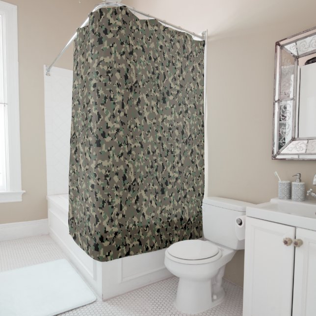 MARPAT Woodland Duschvorhang (Beispiel)