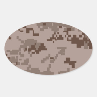 Marpat Wüste Camouflage Ovaler Aufkleber