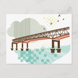 Marquam Bridge Portland Postcard Postkarte