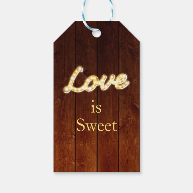 Marquee Lights-Geschenk-Tag Geschenkanhänger (Vorderseite)