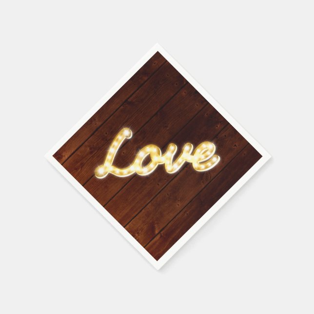 Marquee Lights Serviette - Scheunenbrett (Ecke)