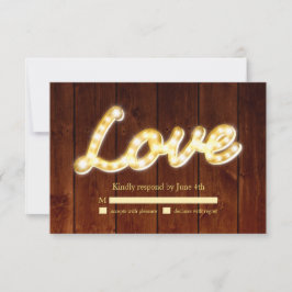Marquee Lights UAWG - Barrett RSVP Karte