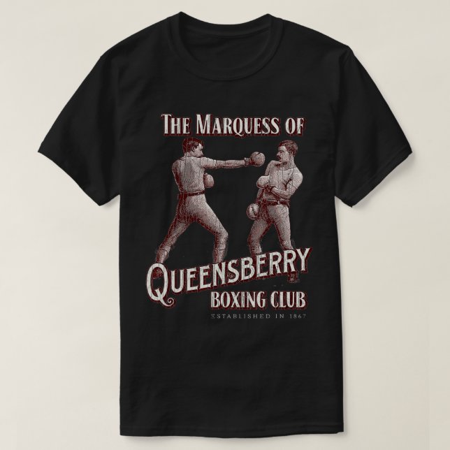 Marquess of Queensberry Boing Club Distressed Boer T-Shirt (Design vorne)