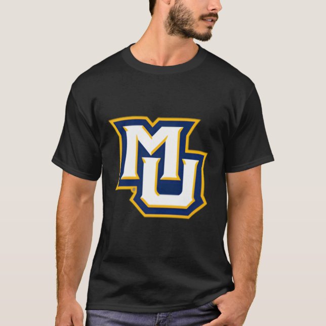 Marquette Golden Eagles Links Brust Icon T-Shirt (Vorderseite)