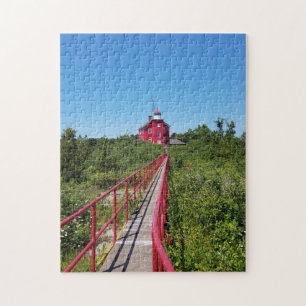 Marquette Harbor Lighthouse and Catwalk Puzzle