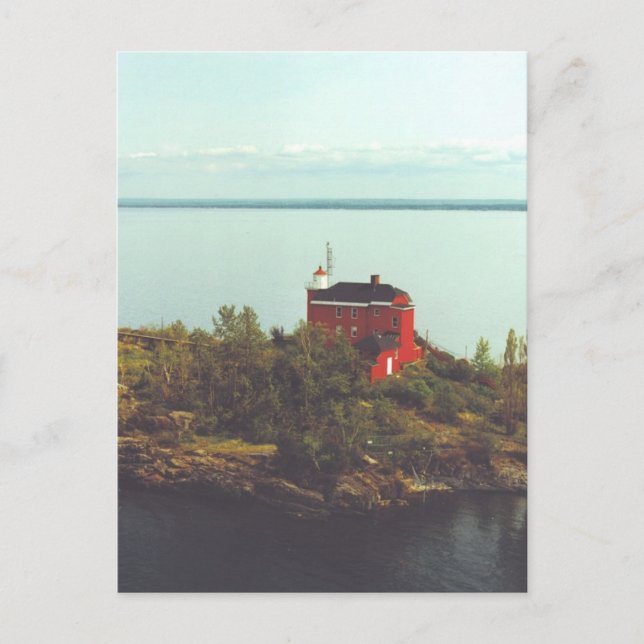 Marquette Harbor Lighthouse Postkarte (Vorderseite)